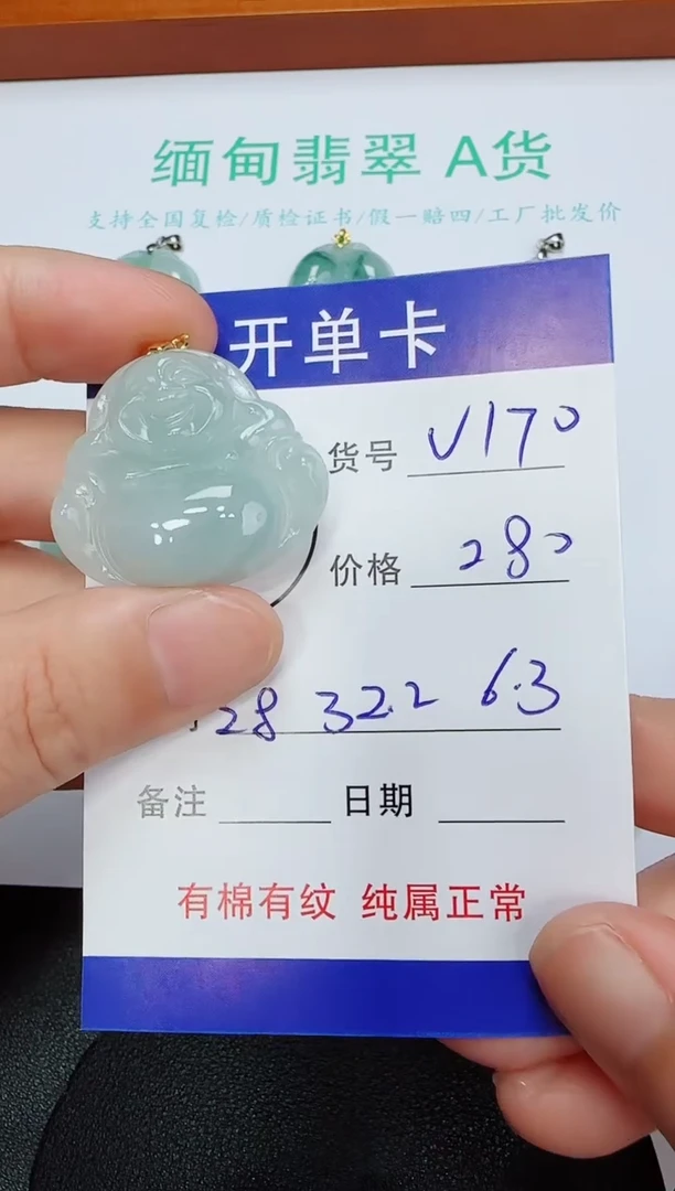 吊坠(赠链)未镶嵌翡翠170