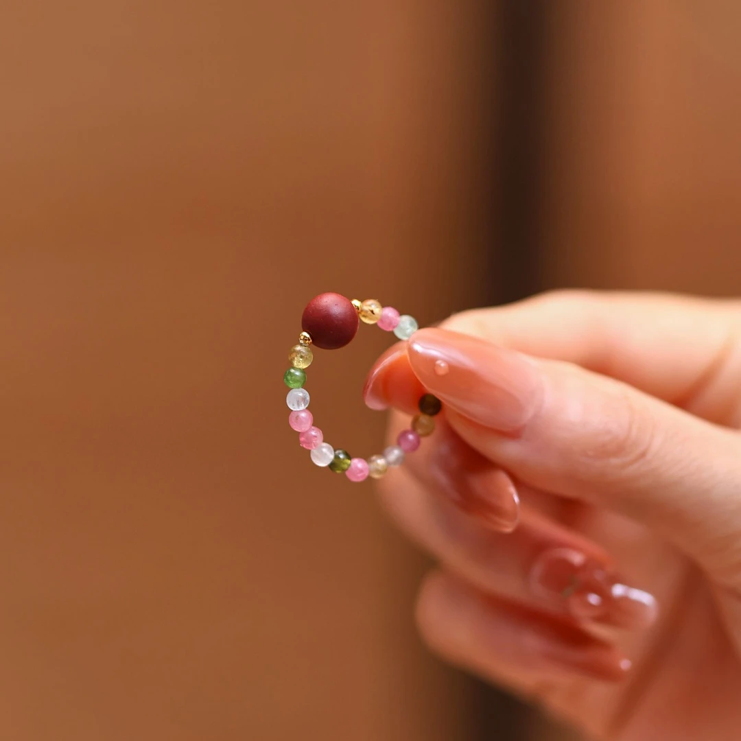 非金属玻璃戒指 花蕊夫人合香珠原创手作时尚戒指