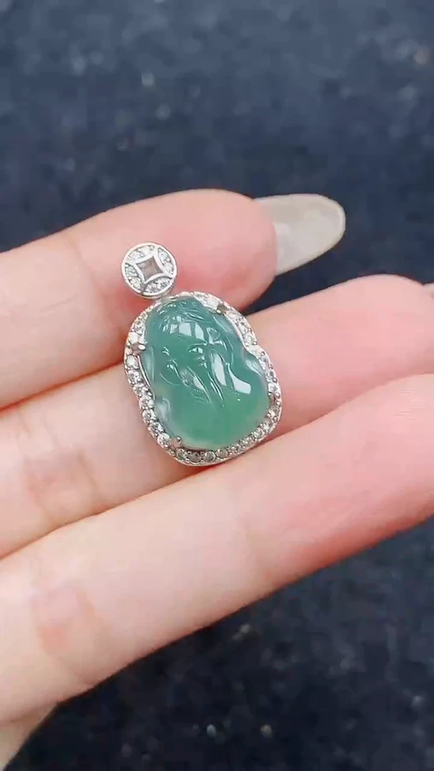 颈饰未镶嵌翡翠天然A货翡翠，保A保真