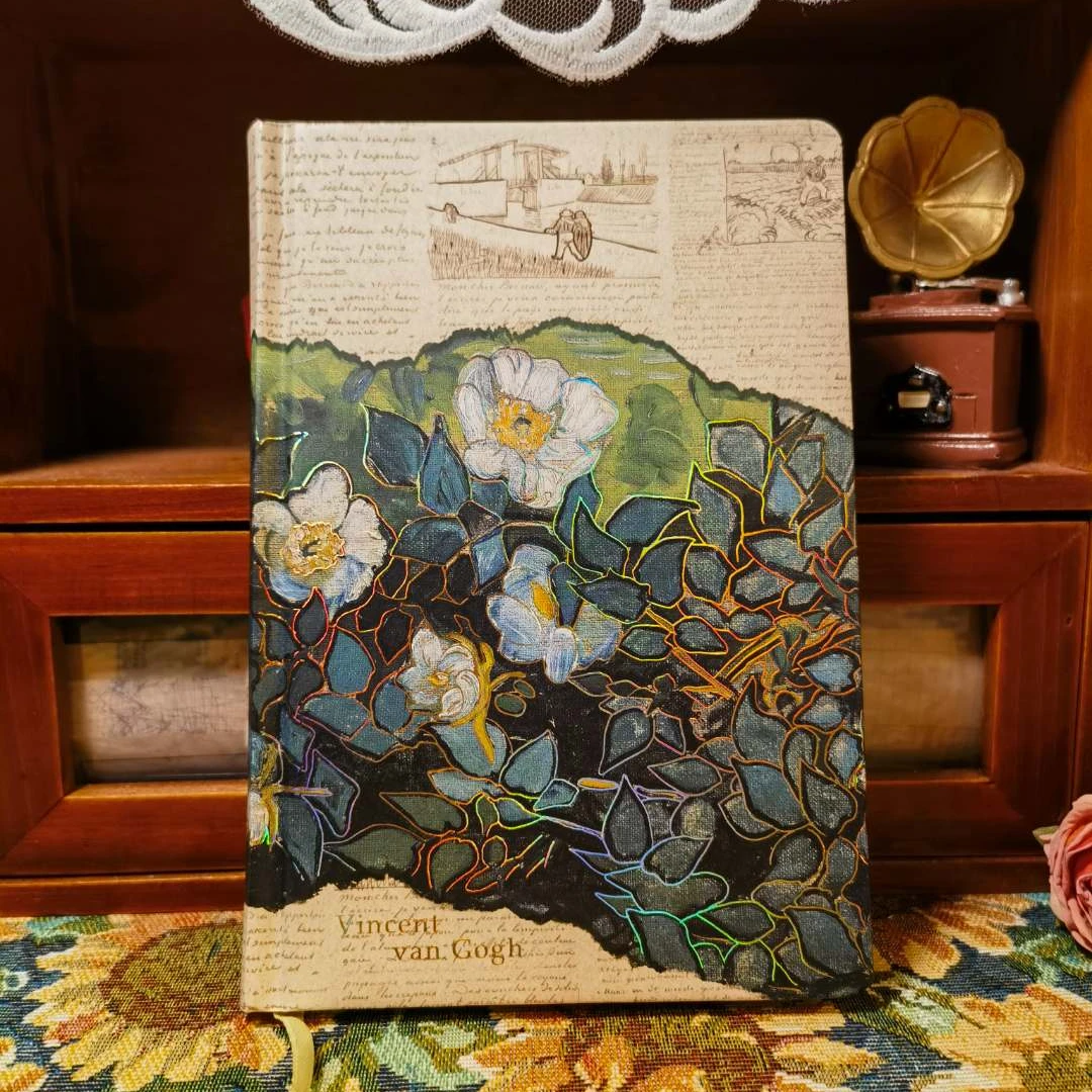 梵高手写信彩页精装笔记本A5随身携带手账仪式感记录备忘录旅行