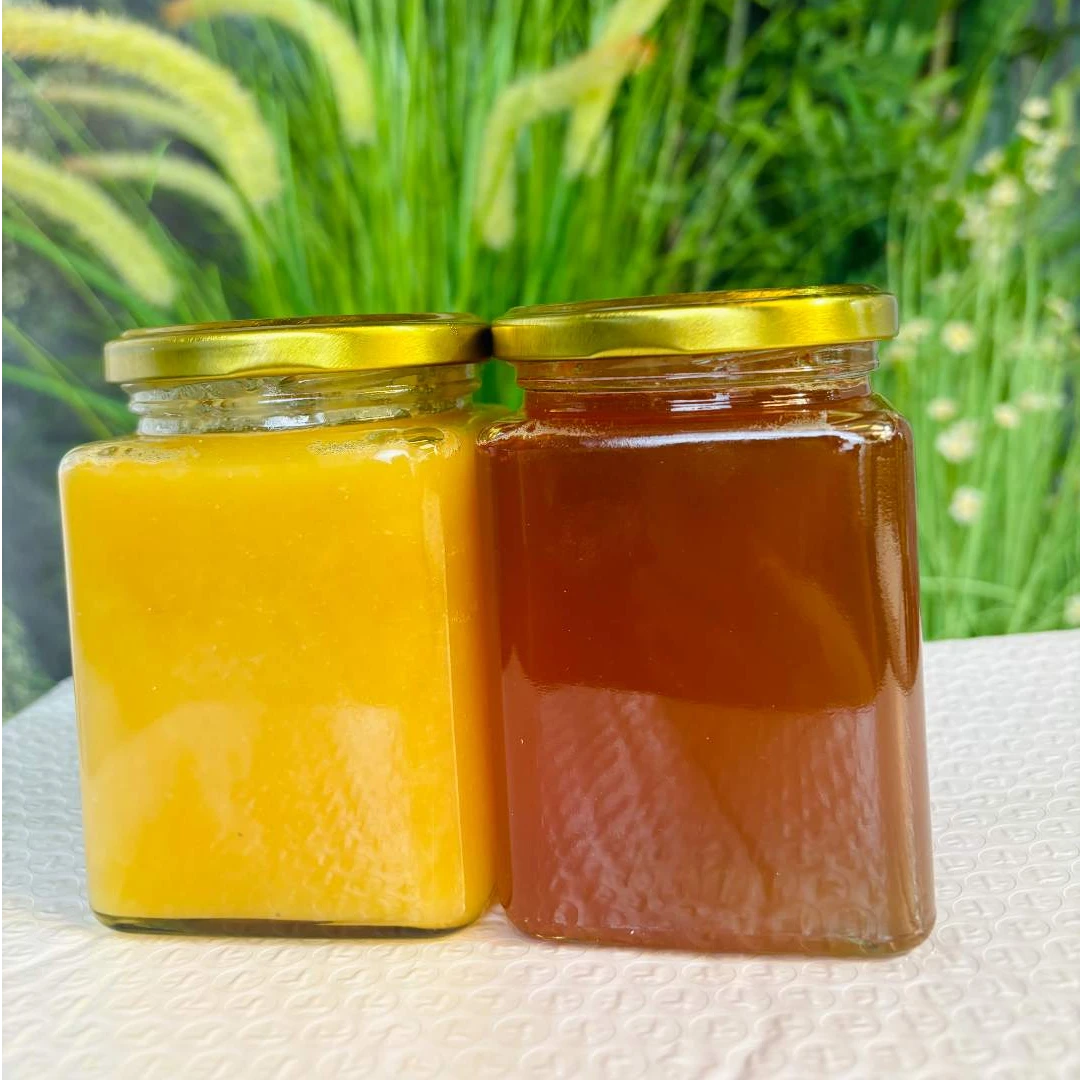 双11【泡水喝】2瓶装土蜂蜜纯蜂蜜无添加食用液态正宗成熟古法酿蜜