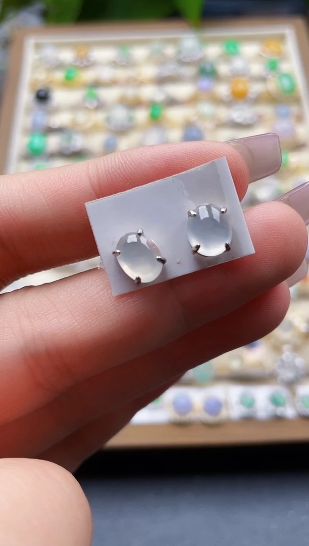 银S925镶嵌戒指翡翠25