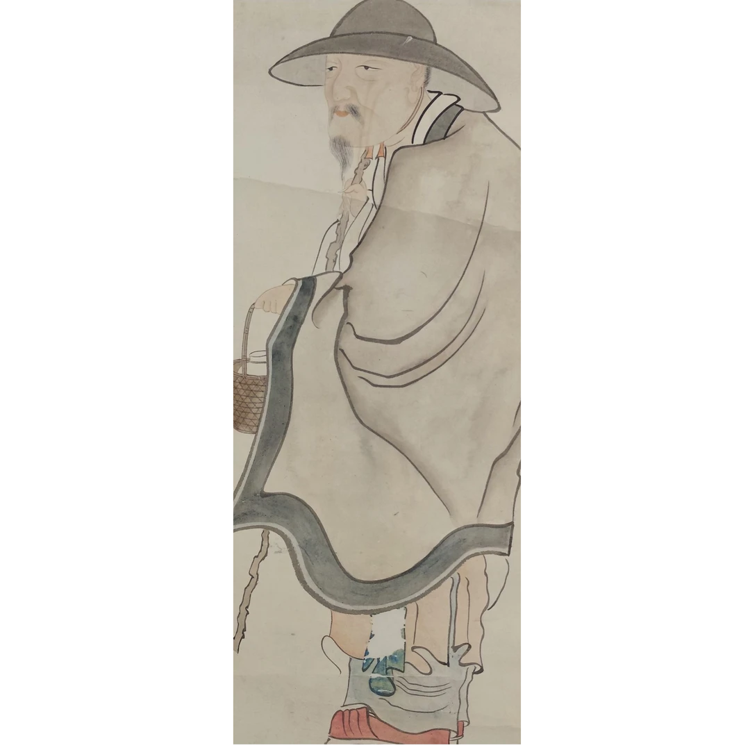 LOT.438 《人物》43*18cm 纸本设色镜片