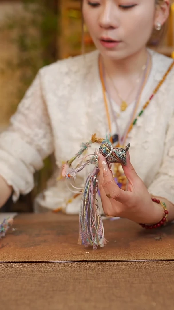 696宴禾堂漆猫挂件------98