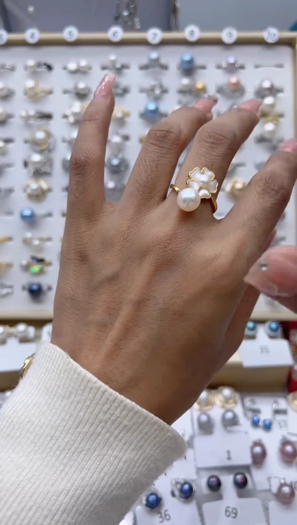 【闪购商品】淡水珍珠耳饰合金81