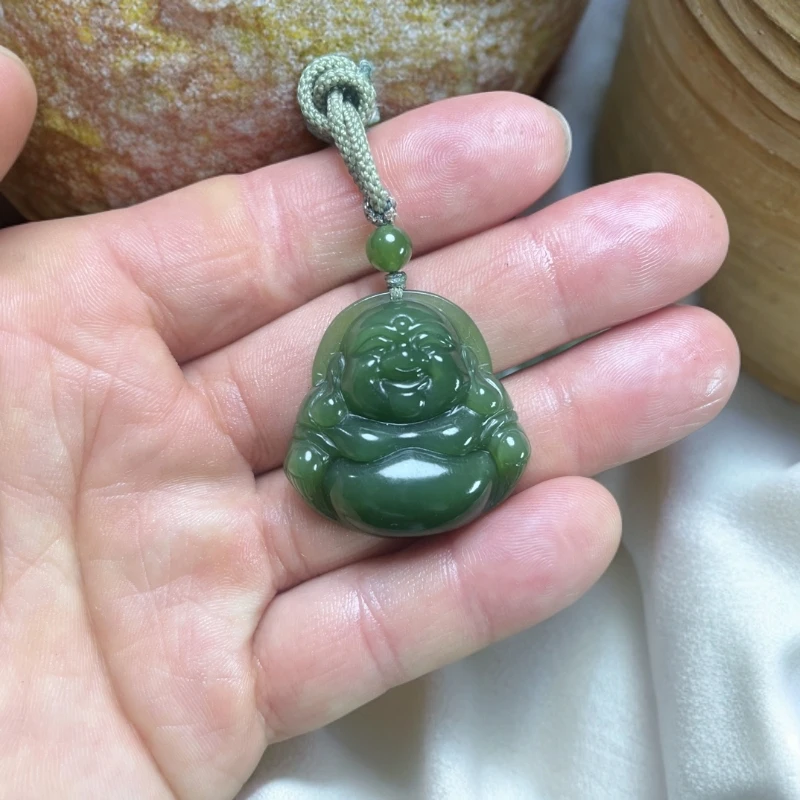 和田玉碧玉精品佛挂件