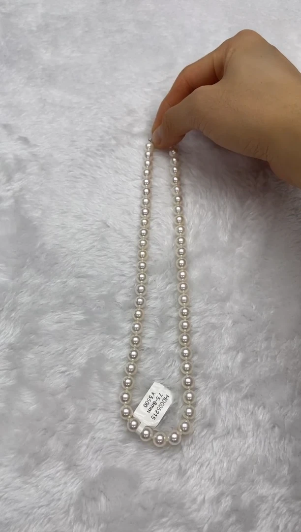 项链银S925镶嵌海水珍珠AK7.5-8mm