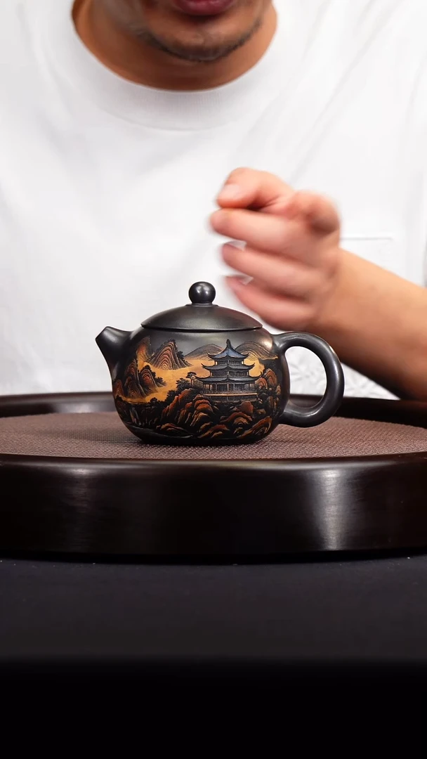 茶壶紫砂 宜兴紫砂原矿壶