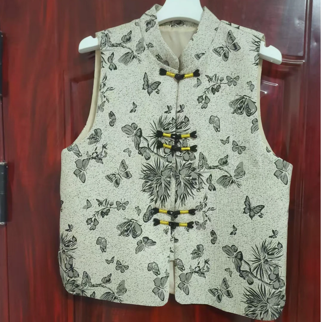 【墨蝶】 新中式国风重工提花立领马甲时尚复古常规款马甲245