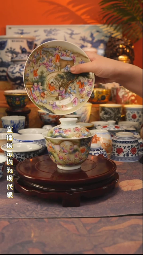 景德镇手工手绘陶瓷杯