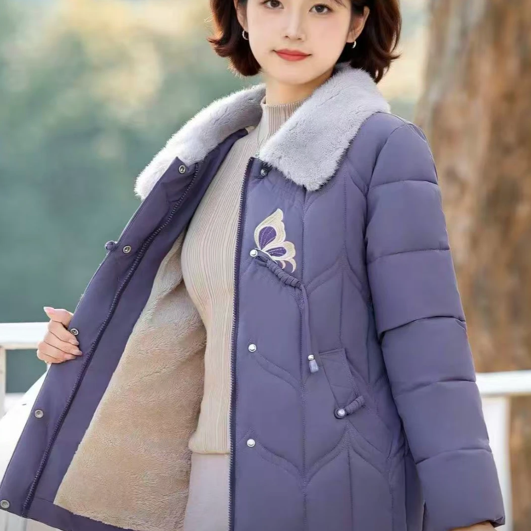 新款新中式国风蝴蝶刺绣