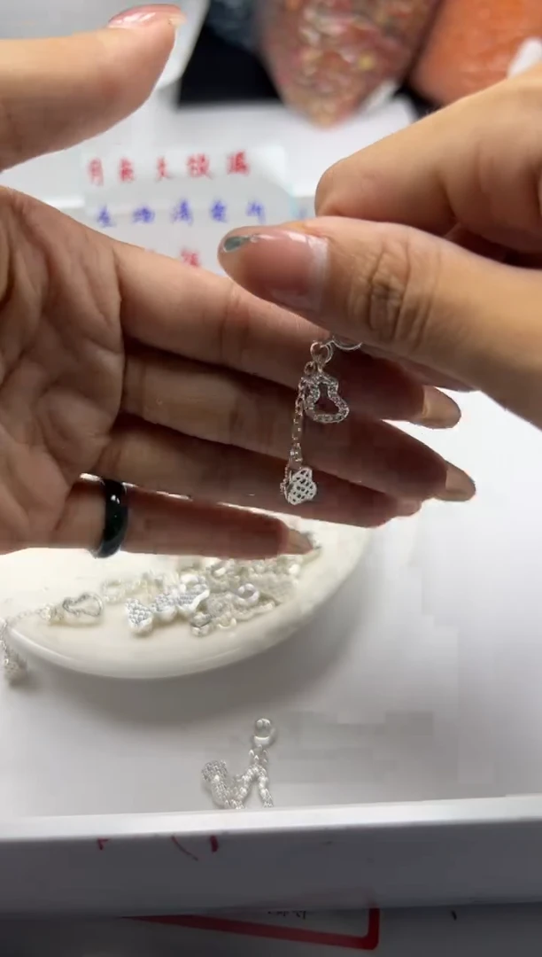 玛瑙/玉髓颈饰银S800镶嵌x652精镶银葫芦提溜*1