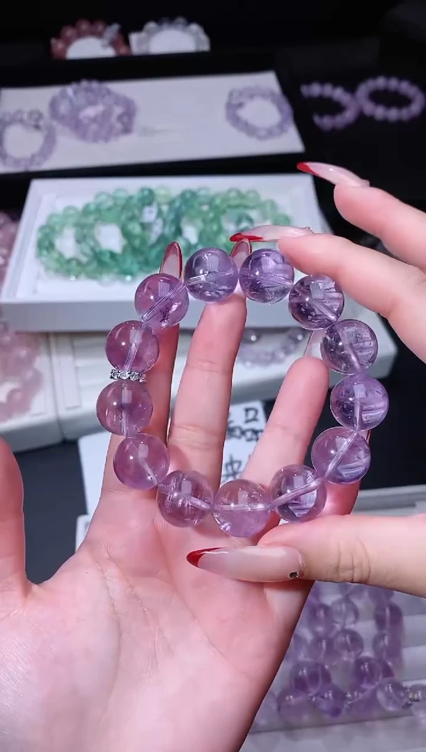【闪购商品】水晶手链合金116.88玻利维亚紫水晶 多样性发其一