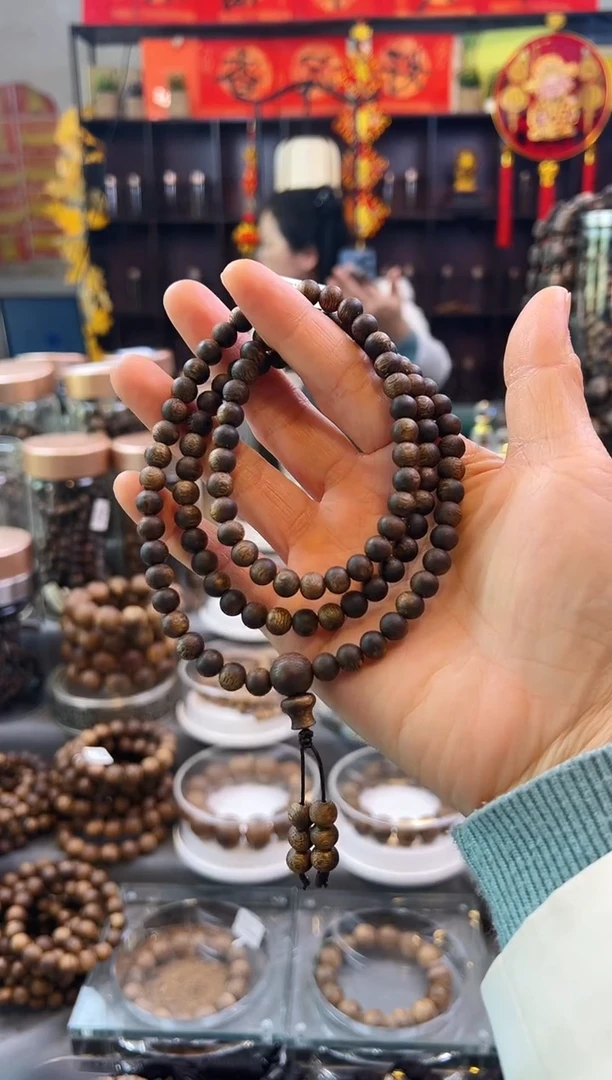 【闪购商品】沉香手串棋楠圆珠多圈