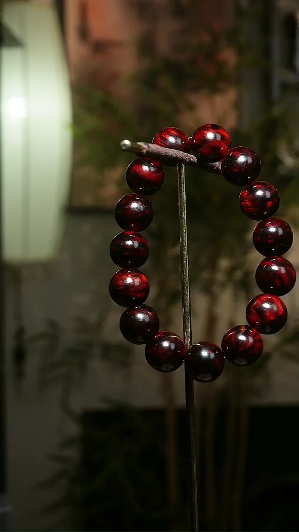 降真香手串/手链海南黑飘红1.5cm