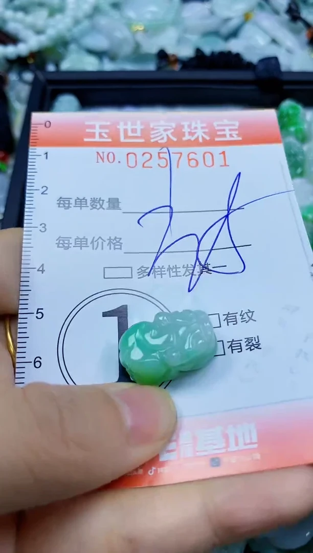 翡翠未镶嵌颈饰闪购0257601