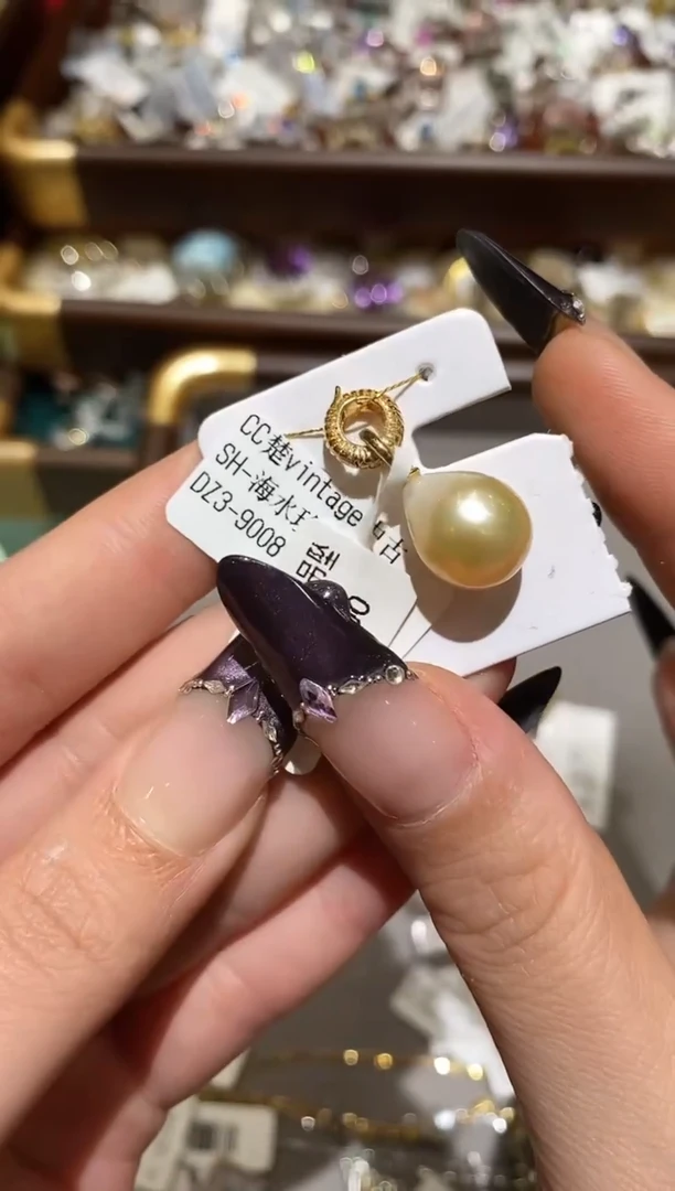 银S925镶嵌吊坠(不含链)海水珍珠楚楚珠宝中古甄选不退换