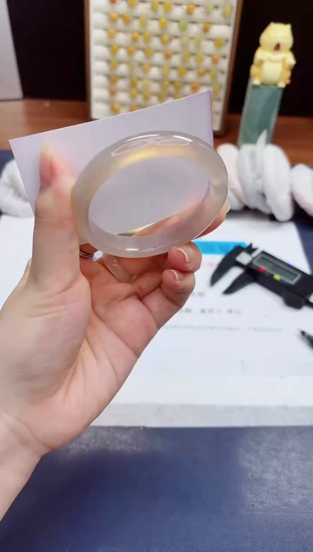 未镶嵌手镯石英质玉492-玉髓-圈口55