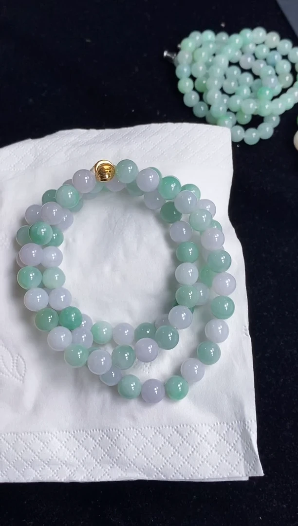 未镶嵌手串翡翠171号链接天然缅甸翡翠A货一物一证