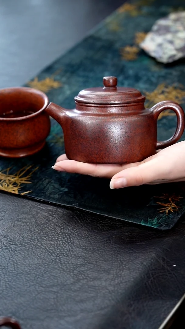 茶壶紫砂14天星泥德钟送杯子