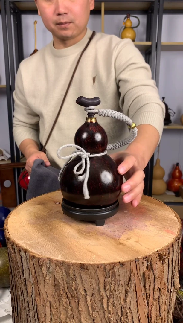 天然大漆酒葫芦 一物一拍