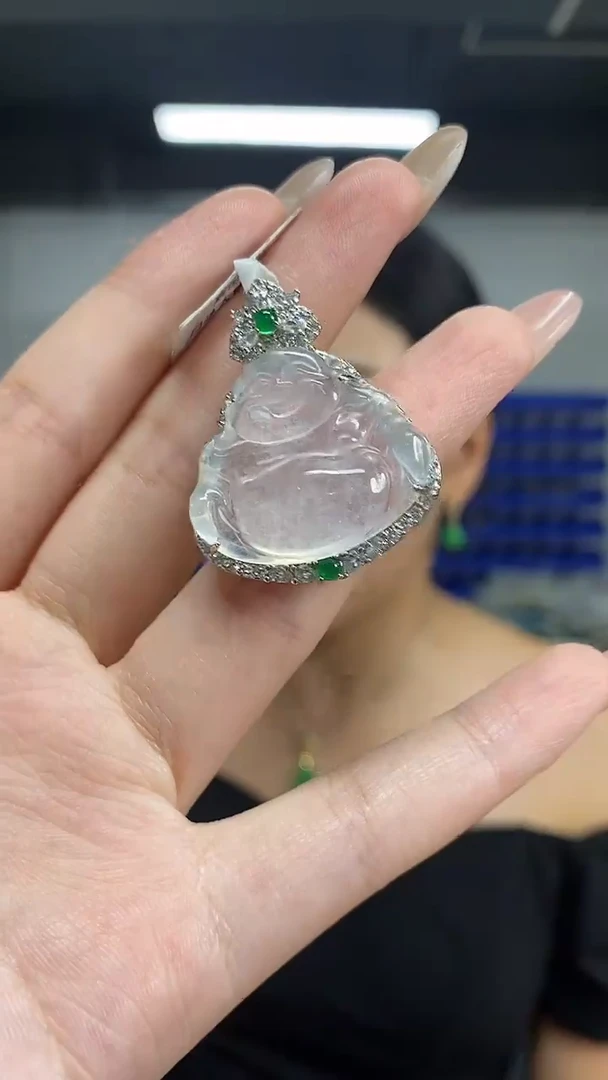 颈饰未镶嵌翡翠闪购链接 多样性发其一颜色微差