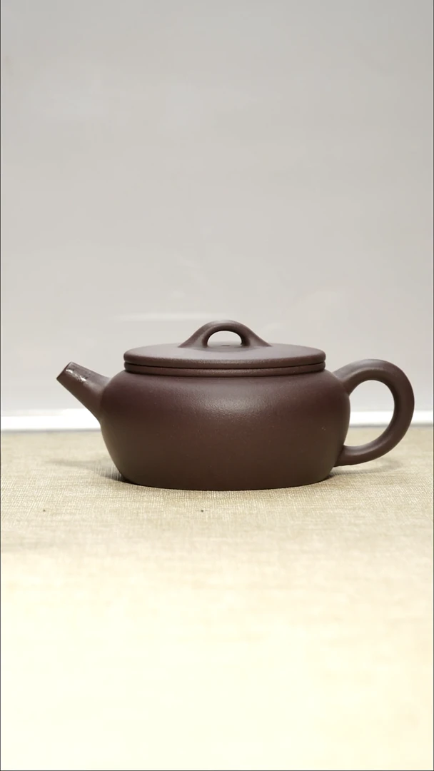 茶壶紫泥大彬诗意200毫升瑕疵壶