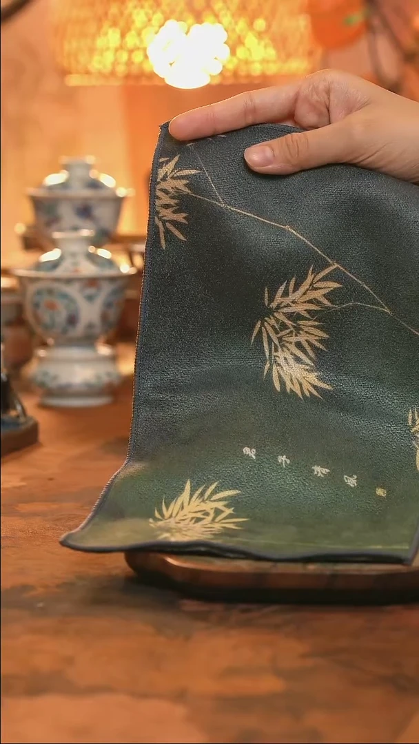 竹子茶巾一块毛巾