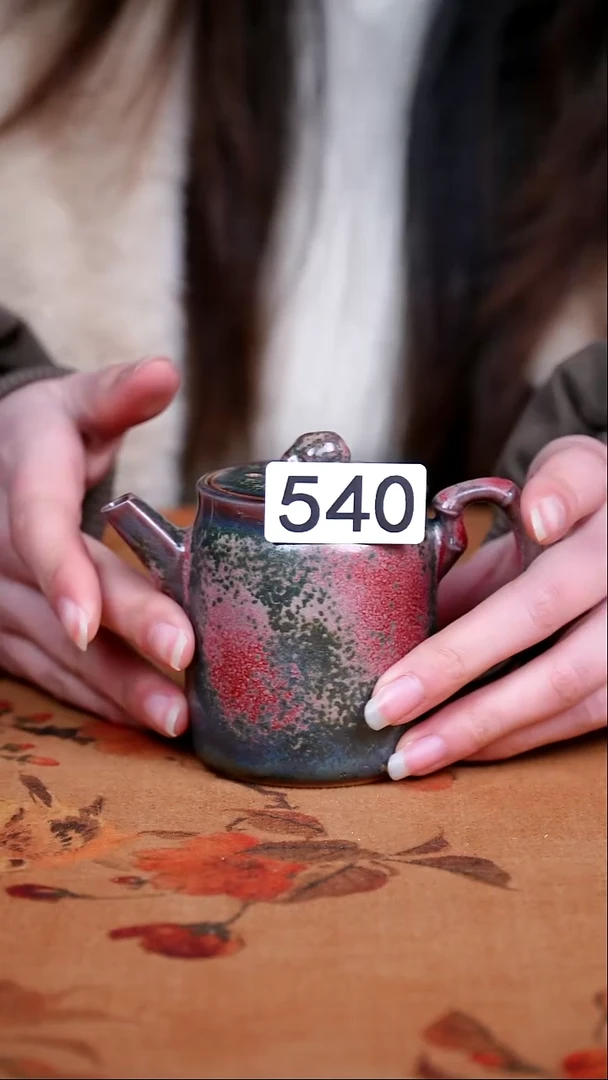 全品钧瓷茶器摆件