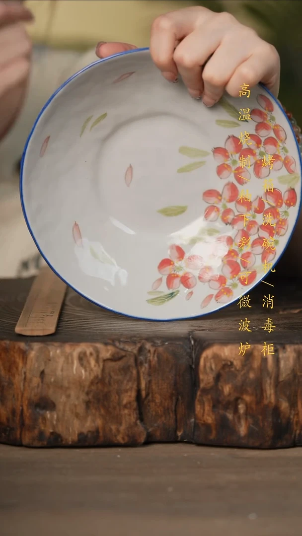瓷片景德镇高温釉下彩可微波烤箱洗碗机