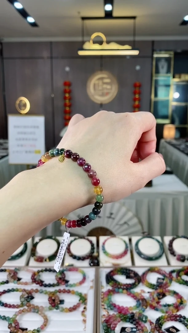 【闪购商品】碧玺单圈手串5mm+未镶嵌（多样性发一条 ) hon