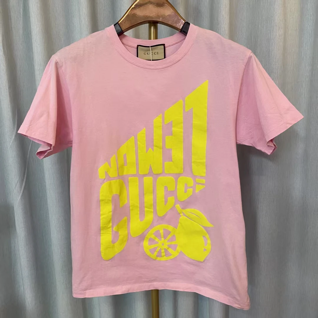 95新 GUCCI/古驰 Y/古驰粉色半袖/XS码/1610008