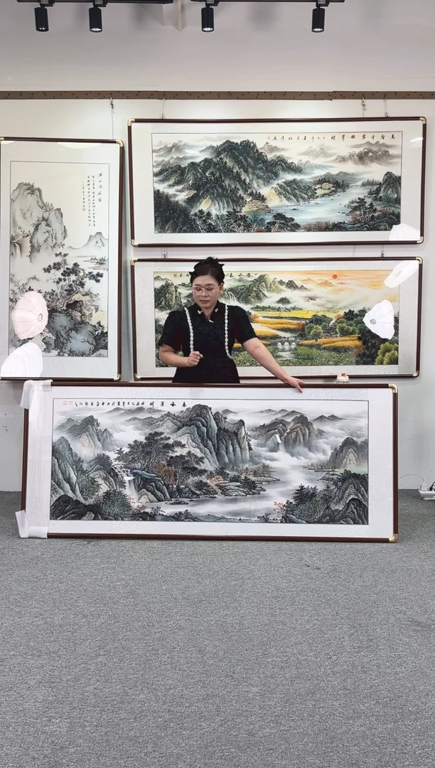 国画纯手绘208x86春和景明