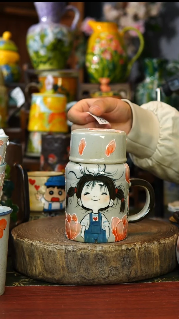 陶瓷63景德镇手工手绘釉下彩陶瓷