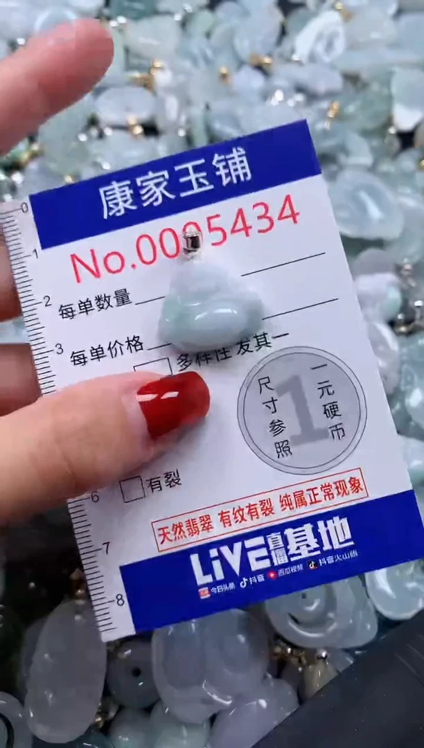 翡翠未镶嵌吊坠(不含链)5434