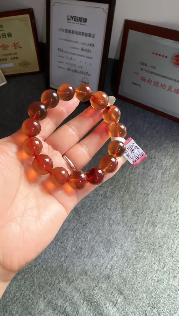 未镶嵌琥珀手串规格15紫罗兰手串#26