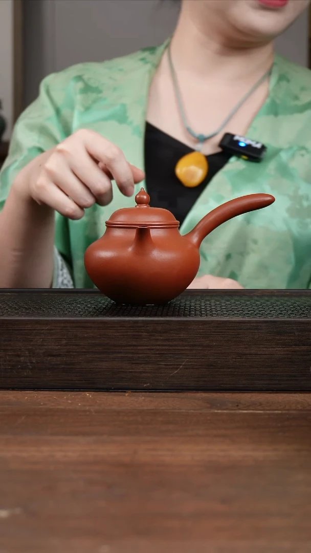 茶壶紫砂朱泥唐羽     200CC