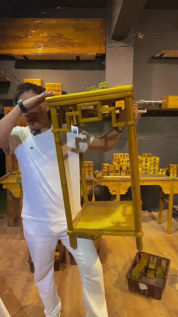 木金丝楠木制品46*46*89花架