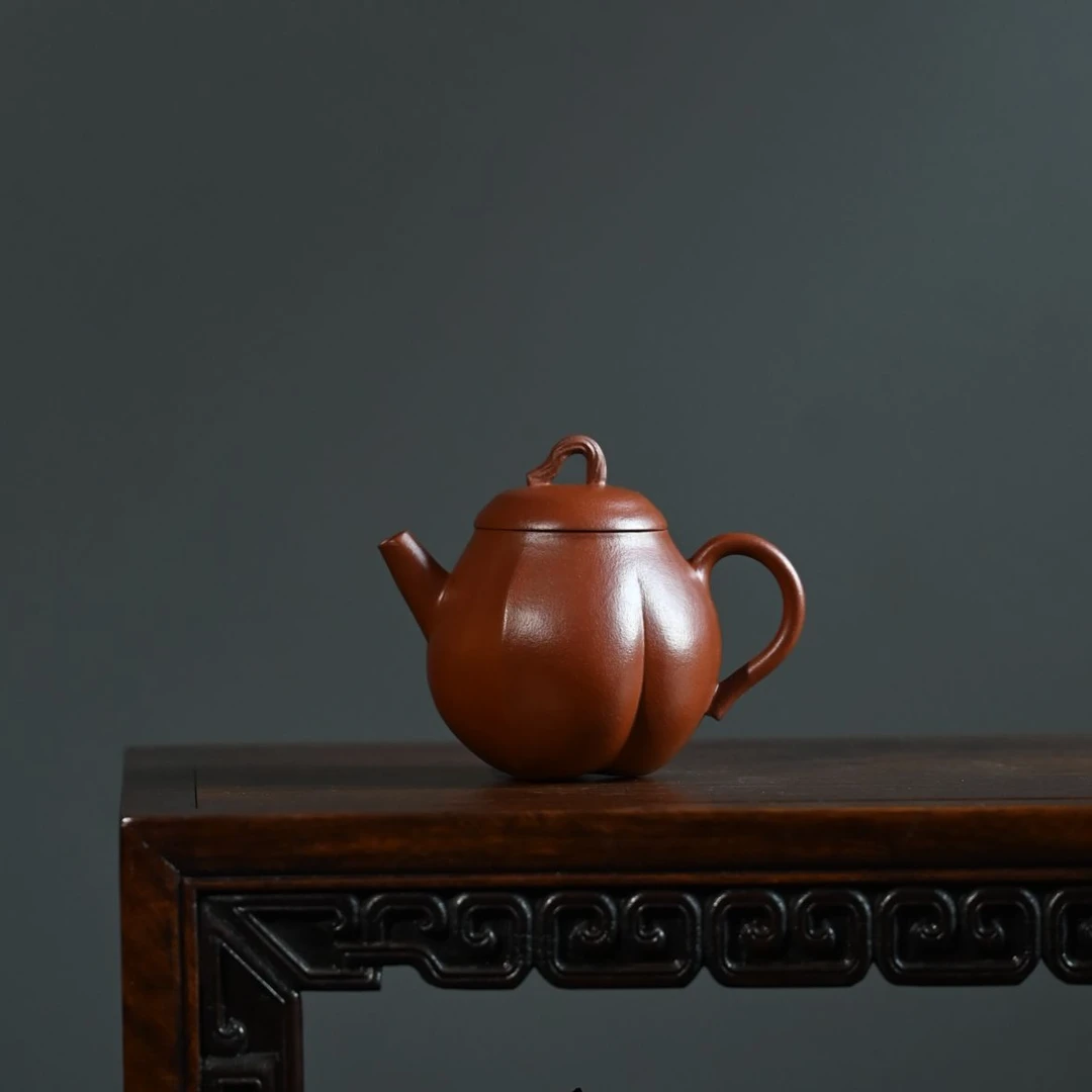 观一茶物 | 九翰·手制赵庄大红袍清盉手塑壶160ml独孔紫砂壶