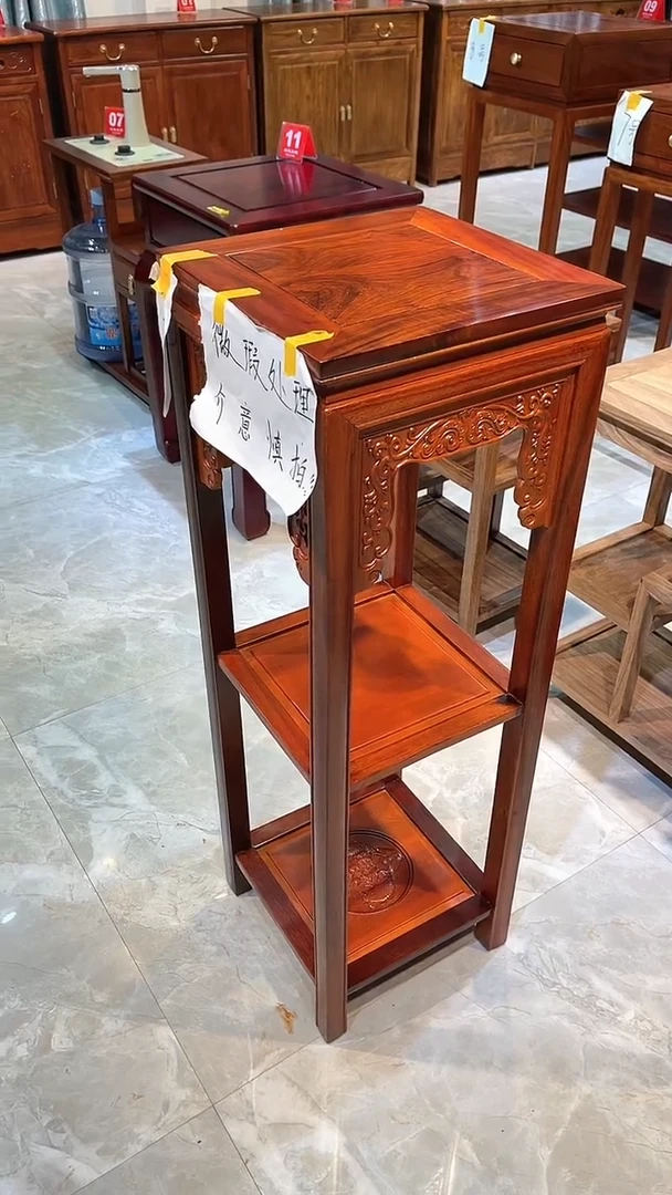 花梨木类成套家具花架32*32*98