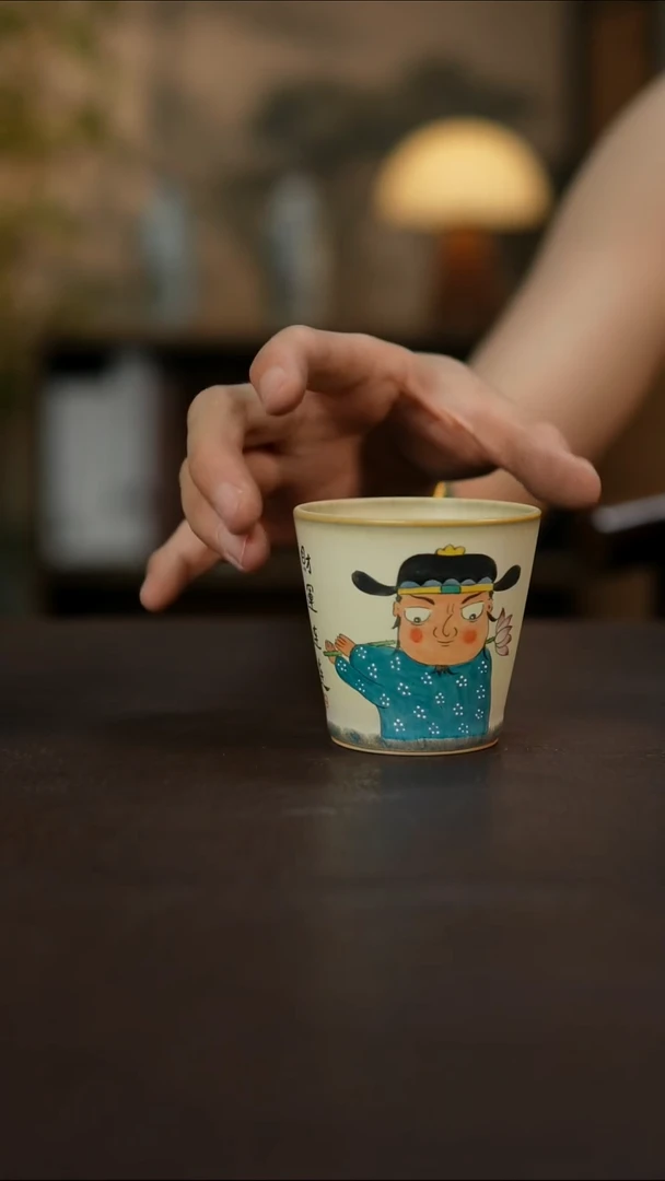 杯景德镇陶瓷杯碗柴烧多人