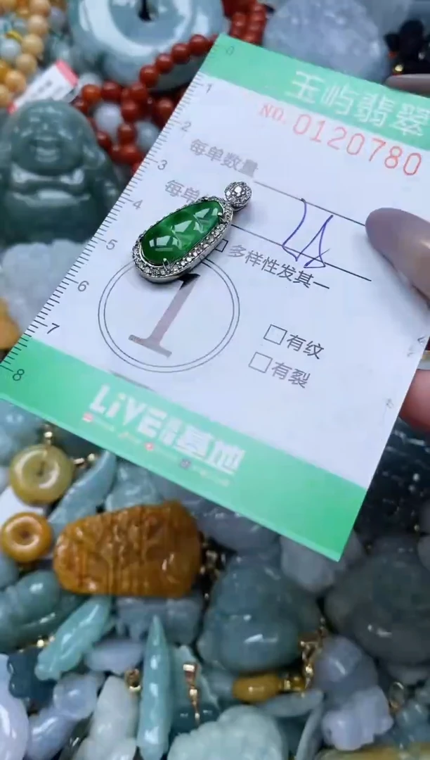 翡翠未镶嵌颈饰闪购0120780