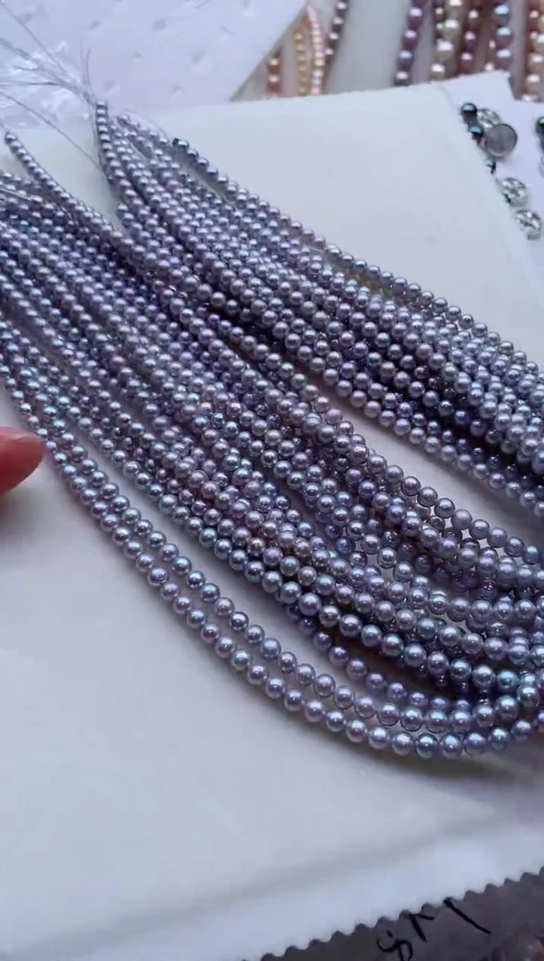 淡水珍珠合金项链多样性发其一，非无暇