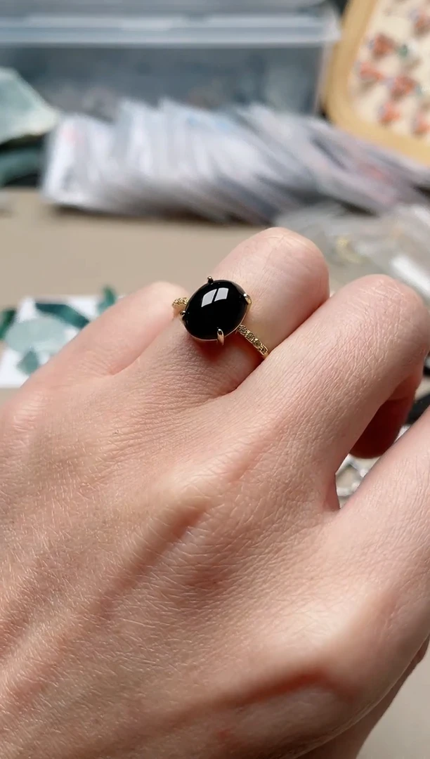 【闪购商品】翡翠戒指银S925镶嵌1000000046