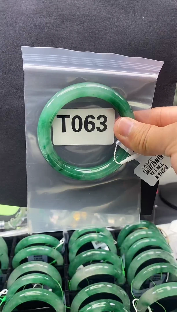 未镶嵌手镯石英质玉（非洲翠）59圈口T063