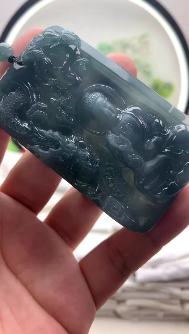颈饰未镶嵌翡翠阿弥陀佛