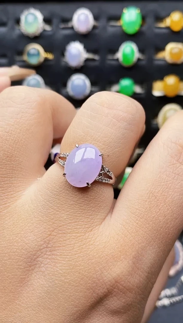 银S925镶嵌戒指翡翠0412