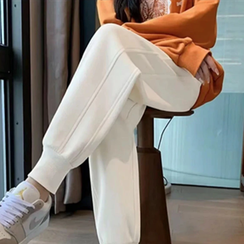 2025春秋新款运动裤男女同款束脚显瘦休闲卫裤小个子长裤