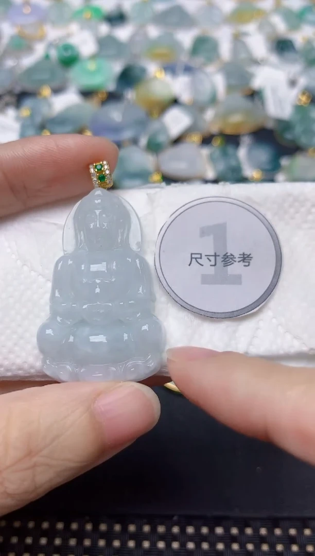 颈饰未镶嵌翡翠天然缅甸A货翡翠