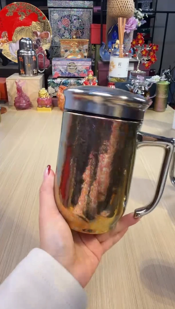 64器态-从容办公保温杯（海棠粉）+